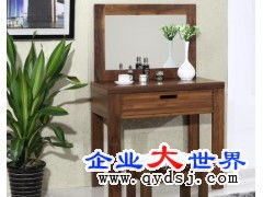 上海全實(shí)木小戶型梳妝臺 純黑胡桃木化妝桌銷售與批發(fā)指南